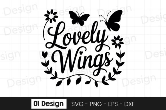 Beautiful Butterfly Quote for Crafts and Graphics