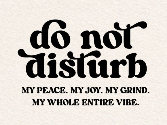 Do Not Disturb SVG for Graphics and Crafts