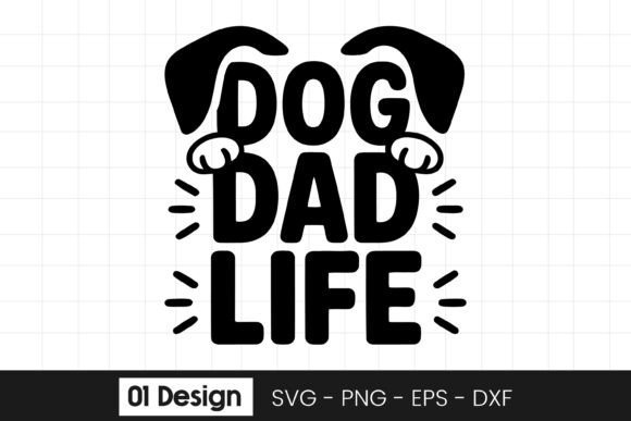 Embroidery Design Review: Dog Dad Life Funny Dog Owner Quote SVG