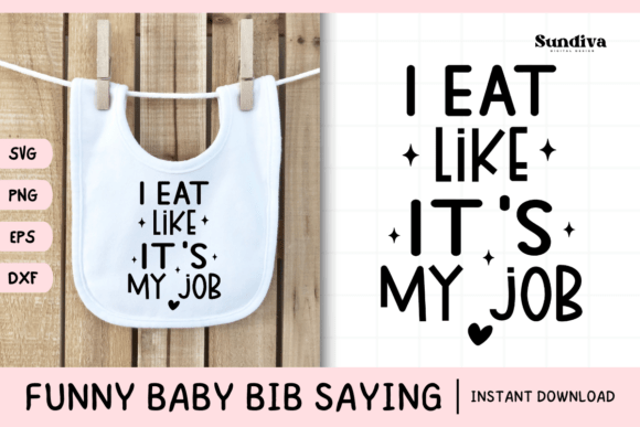 Fun Baby Bib SVG for Crafts and Graphics
