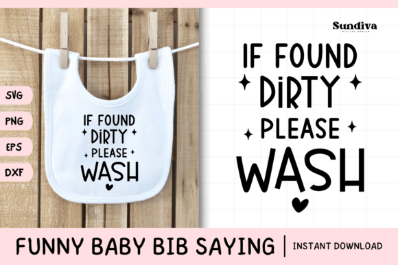 Fun Baby Bib SVG for Crafts and Graphics