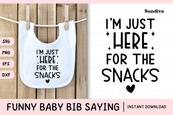 Fun Baby Bib SVG for Crafts and Graphics