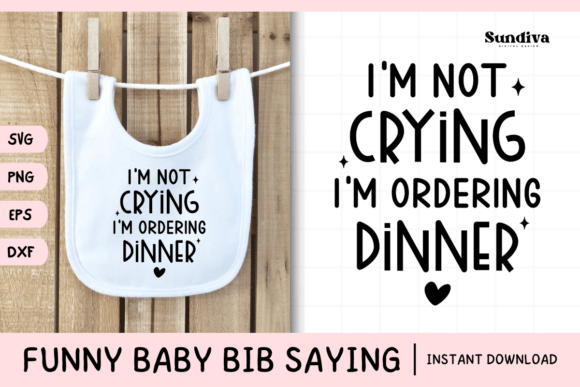 Fun Baby Bib SVG for Crafts and Graphics