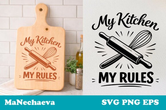 Fun Kitchen Quote SVG Rules