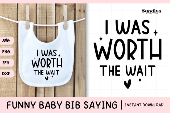 Funny Baby Bib Quote SVG 15: A Graphic Asset for Playful Branding