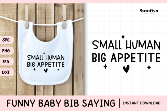 Funny Baby Bib Quote SVG 9 for Graphics and Crafts