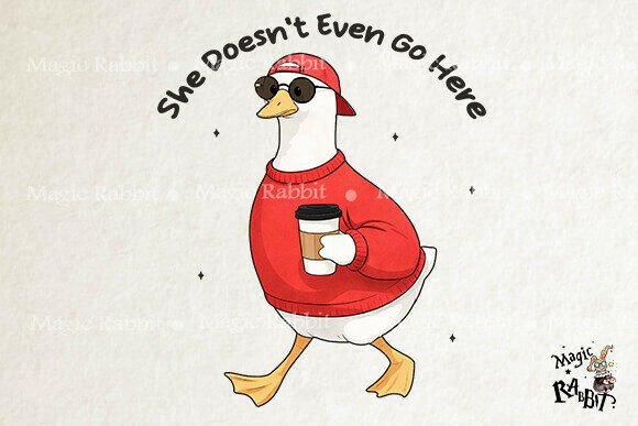 Funny Goose Coffee Quote Graphics for Crafts