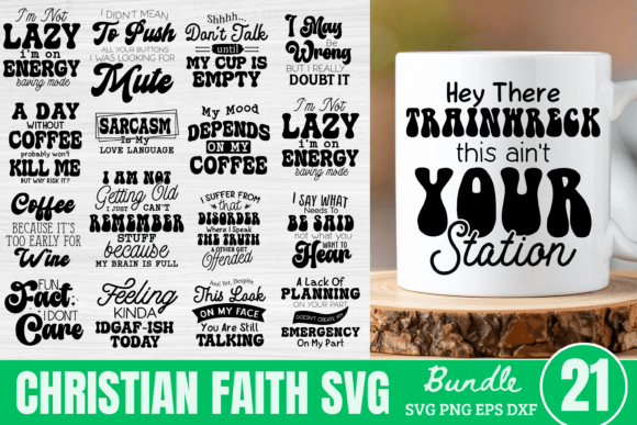 Funny Sarcastic Coffee Quote Graphics for Crafts