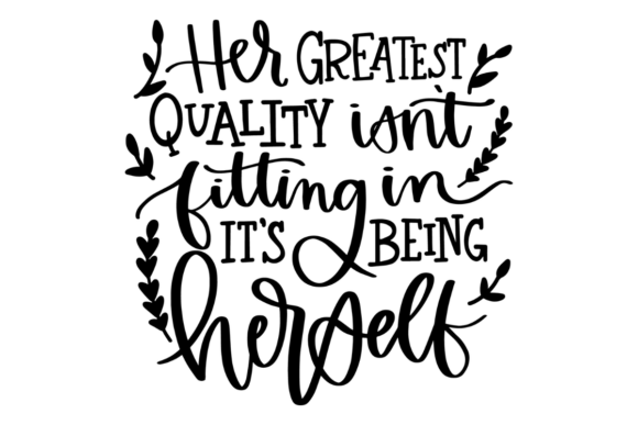 Girl Power Quote Graphics for Crafts and Branding