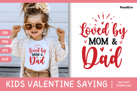 Kids Valentine SVG for Crafts and Graphics
