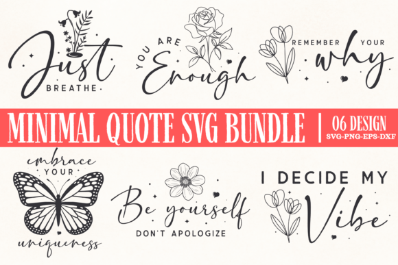 Minimal Quote SVG Bundle: A Graphic Designer’s Take on Modern Branding